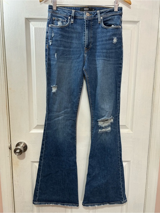 Hudson Jeans Denim - Hudson Jeans Holly Flare High Rise Distressed Denim Size 29